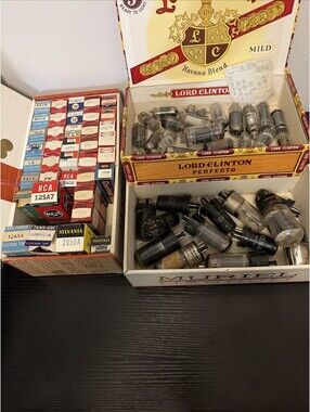 Vintage Electronic Tube Lot of 75 Raytheon,RCA,Sylvania,Westinghouse,etc.. READ